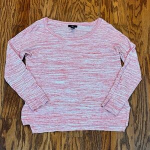 GAP Factory, Women's, Coral and White Knit Sweater, Size M